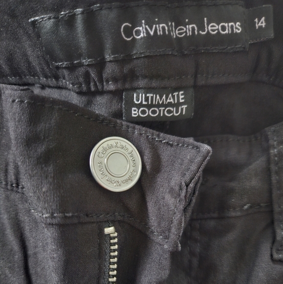 Calvin Klein Black Dress Pants. Size 14. Ultimate Bootcut stretchy - Picture 4 of 9